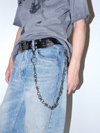 Darkblue Store Retro Silver Thorn Nut Simple Trouser Chain