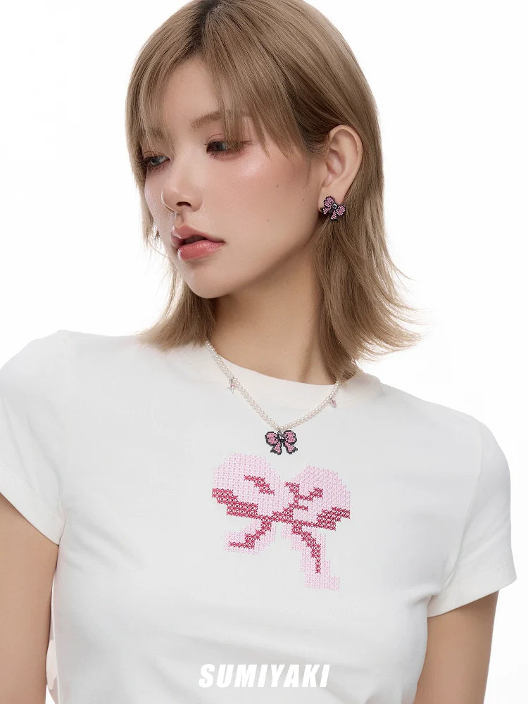 SUMIYAKI Bow Y2K Millennium Spice Girls Style Earrings