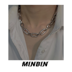 Cuban Diamond Splicing Clavicle Necklace