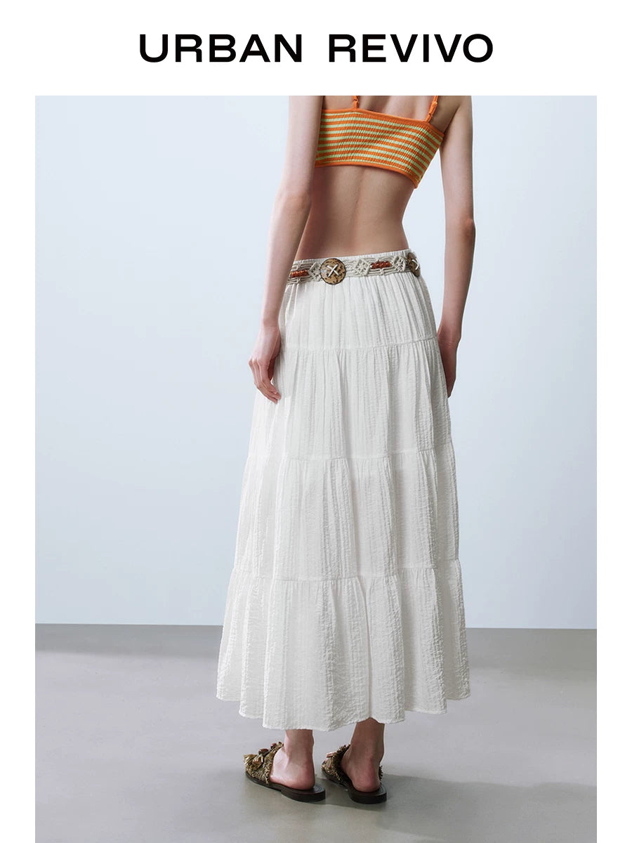 Urban Revivo Ballet Pleated Elastic Skirt