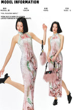YEDM Retro Velvet Cheongsam Dress