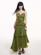 LADYGHOST Casual Suspender Dress