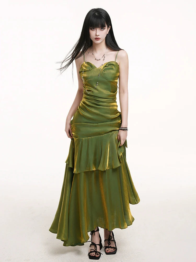 LADYGHOST Casual Suspender Dress