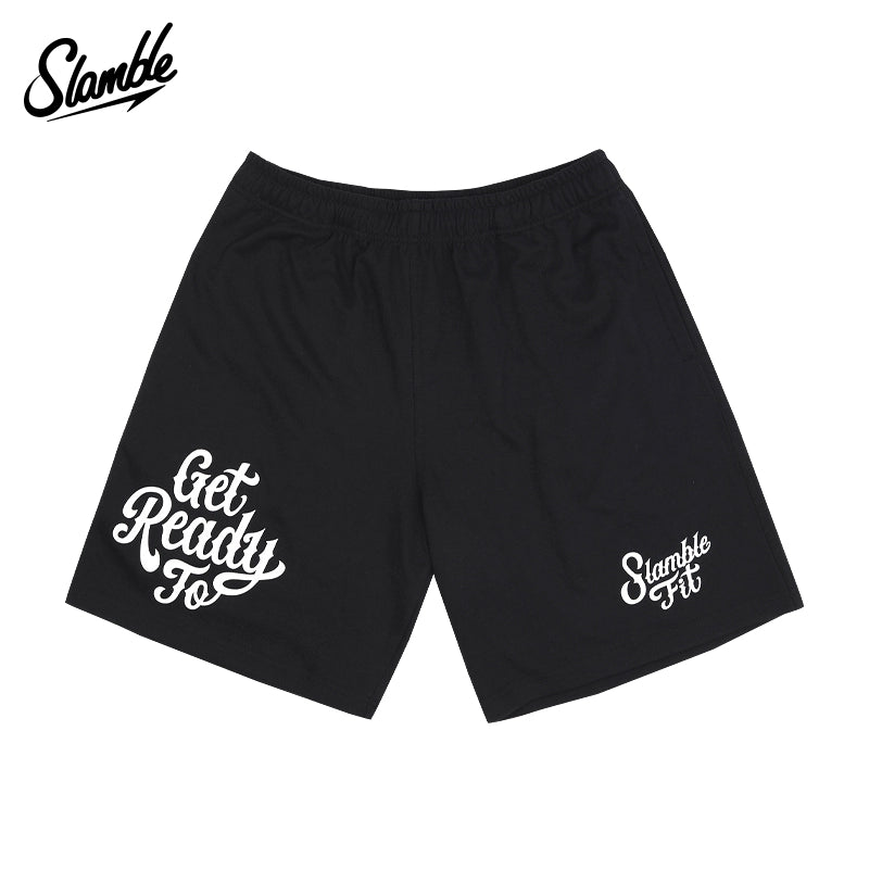 SLAMBLE Men's Loose Sports Shorts with Drawstring