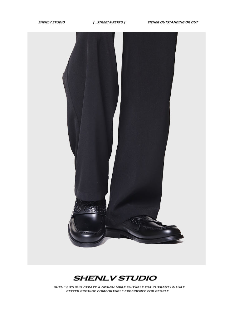 SHENLV STUDIO Vampire embossed cowhide loafers