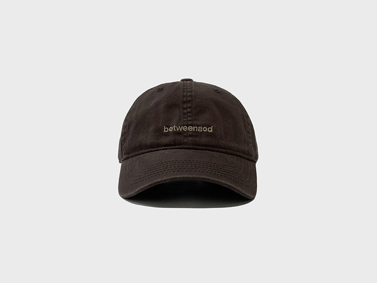 Pure Cotton Letter Embroidered Baseball Cap