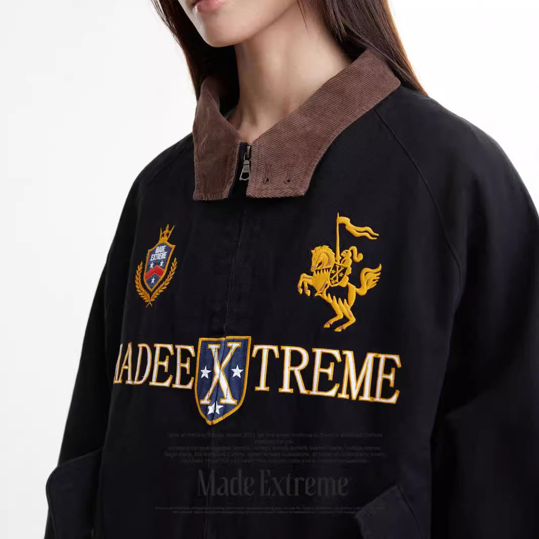MADEEXTREME Twill Cotton Vintage Embroidered Jacket