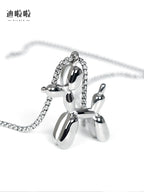 Balloon Dog Titanium Steel Necklace