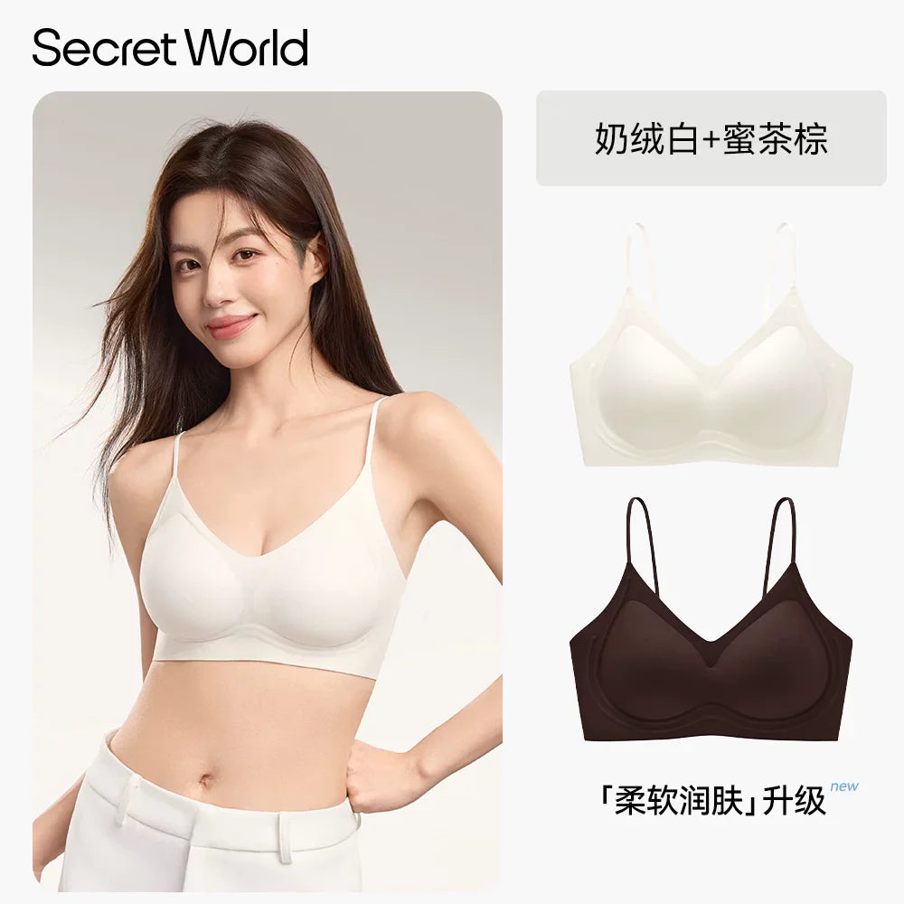 Secret World Traceless Shoulder Strap Bra