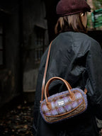 HouseDesign Retro Woolen Crossbody Bag