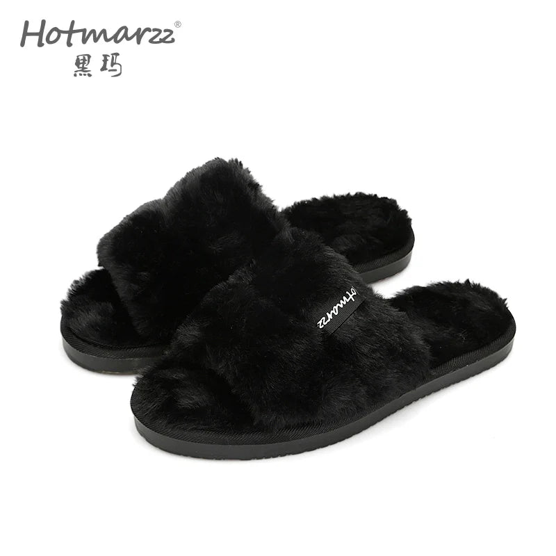 Hotmarzz Plush Cotton Mop Thick Bottom Fluffy Slippers