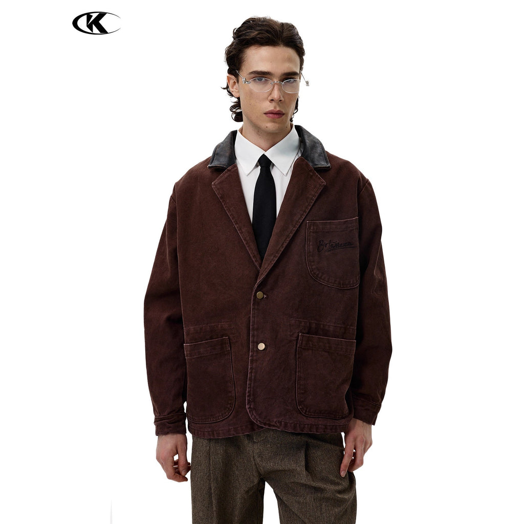 11KN Real Cowhide Lapel Jacket