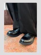 HANQIAORJI Cowhide Yuppie Heightening Loafers