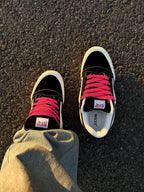 Black White Classic Fat Bread Lightning Afro Sneakers