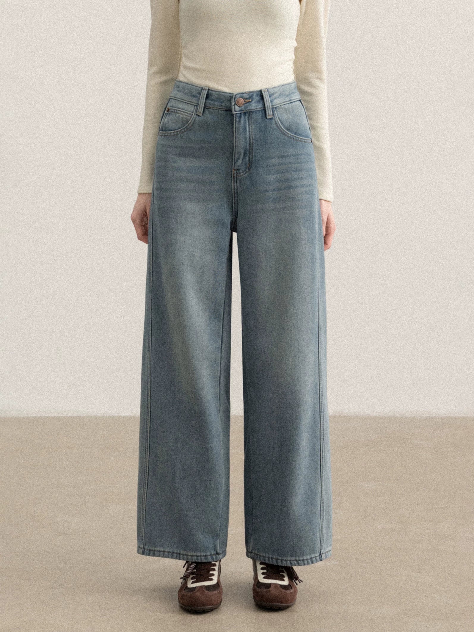 cantonstory Commuting Straight Velvet Jeans