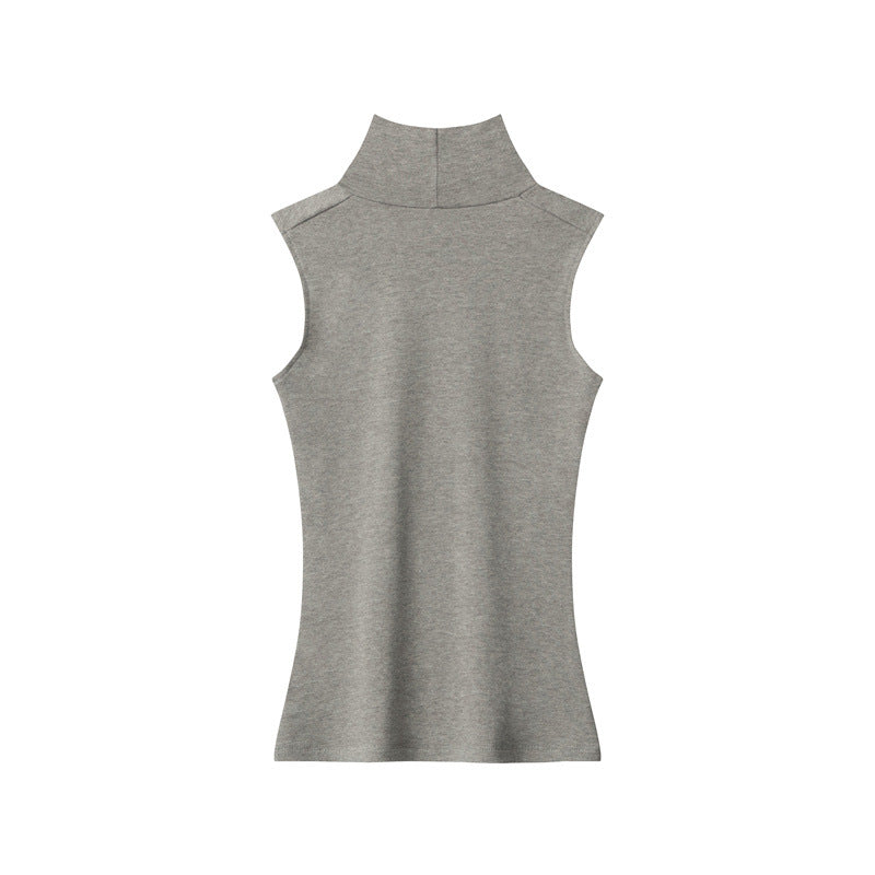 Nariele Turtleneck Sleeveless Inner Slim-fit Vest