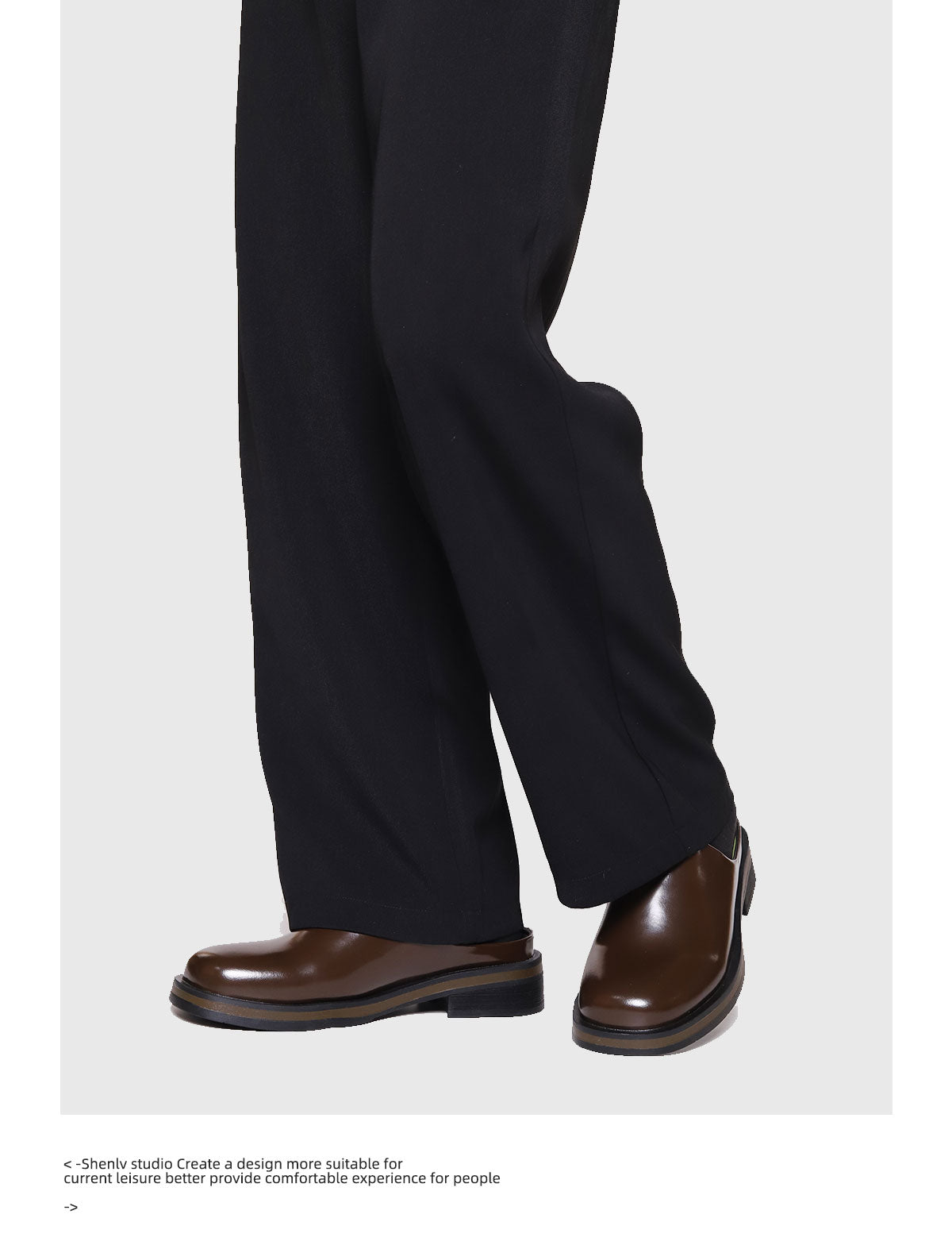 SHENLV STUDIO Leather Clogs