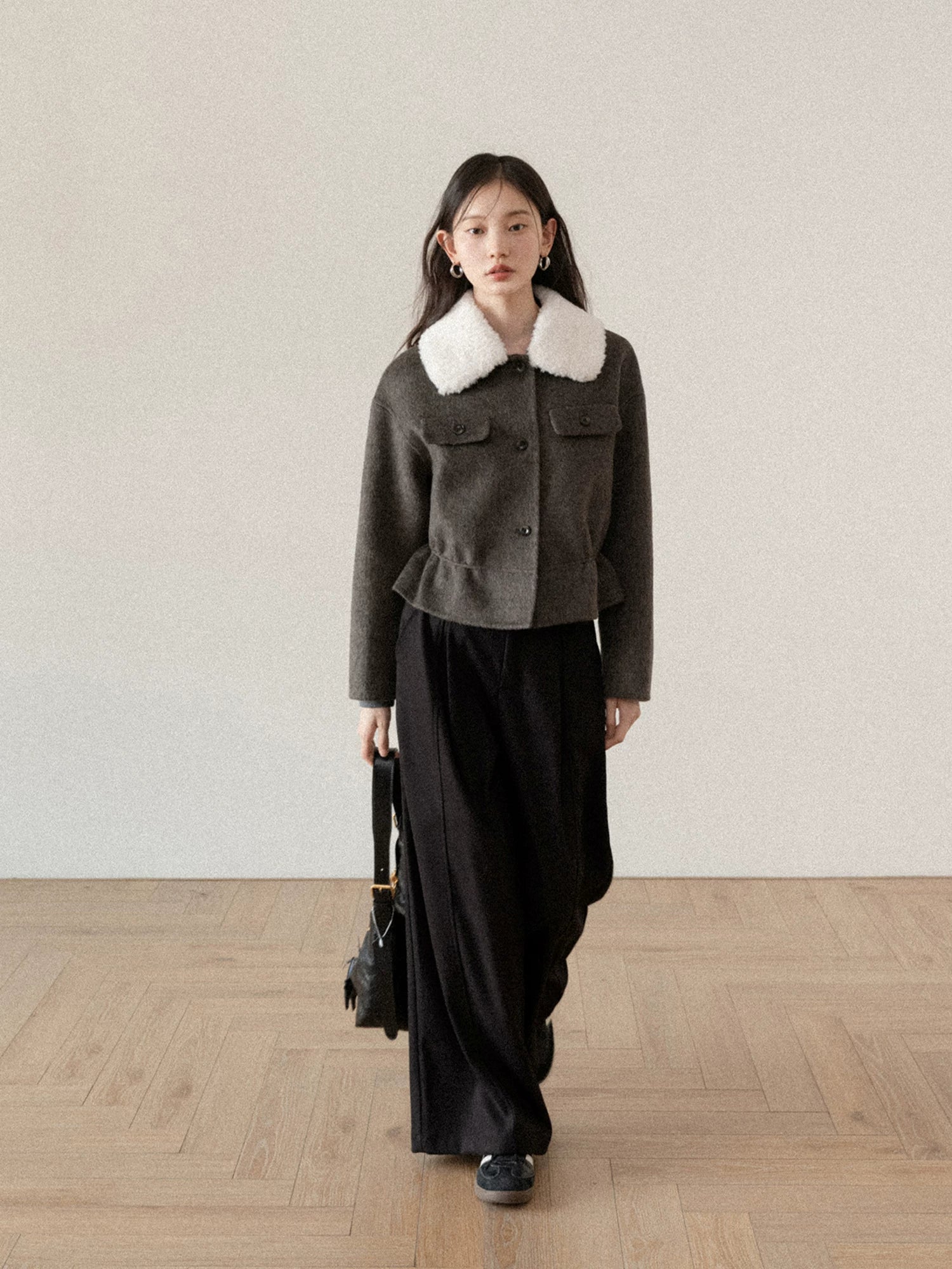 cantonstory Korean 70 Wool Double Faced Wool Coat