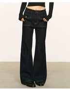 Anna Aneae Mid-rise Straight Jeans