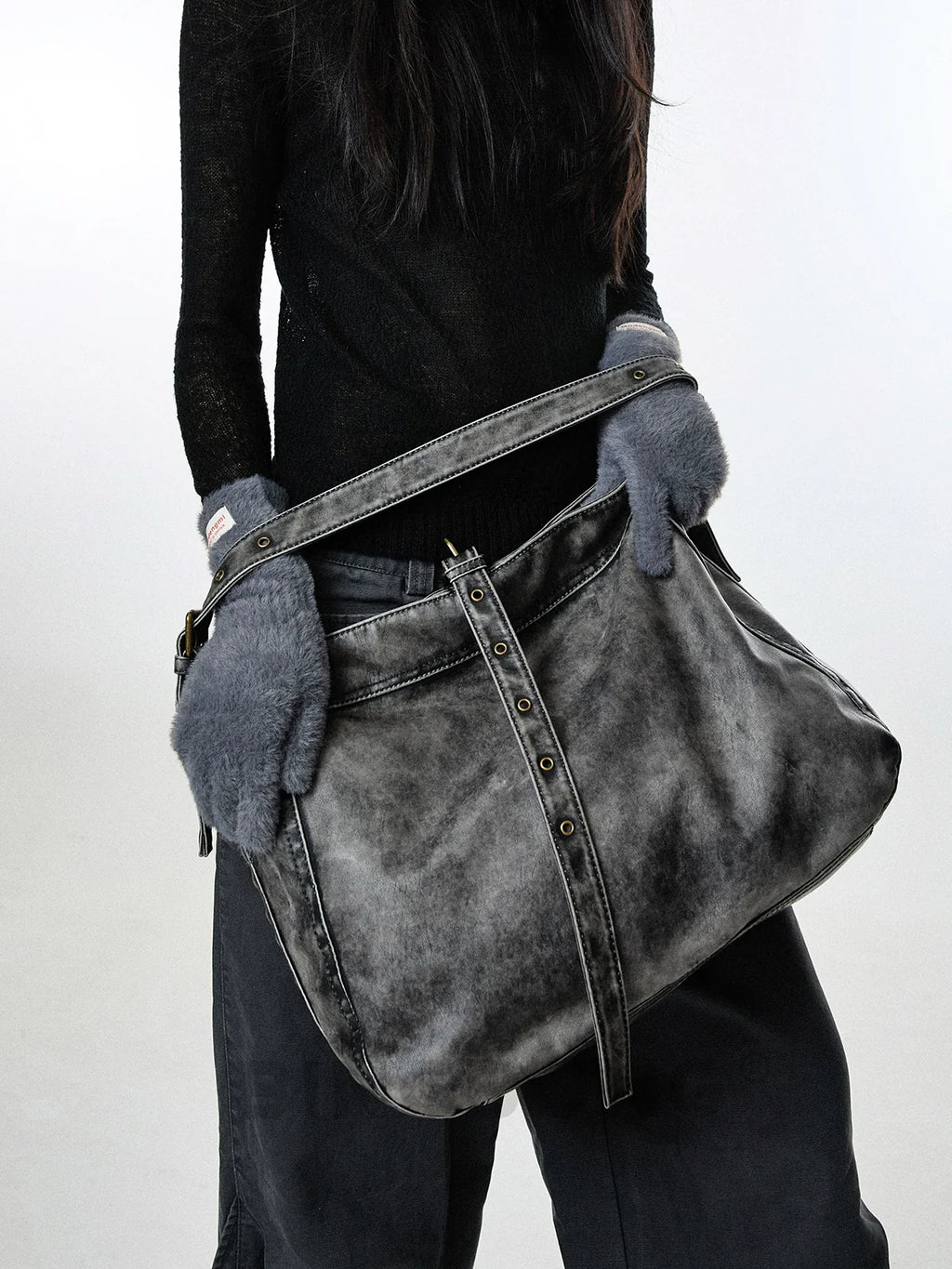 BINGBONG Retro Commuter Tote Bag Large Capacity Slack Bag