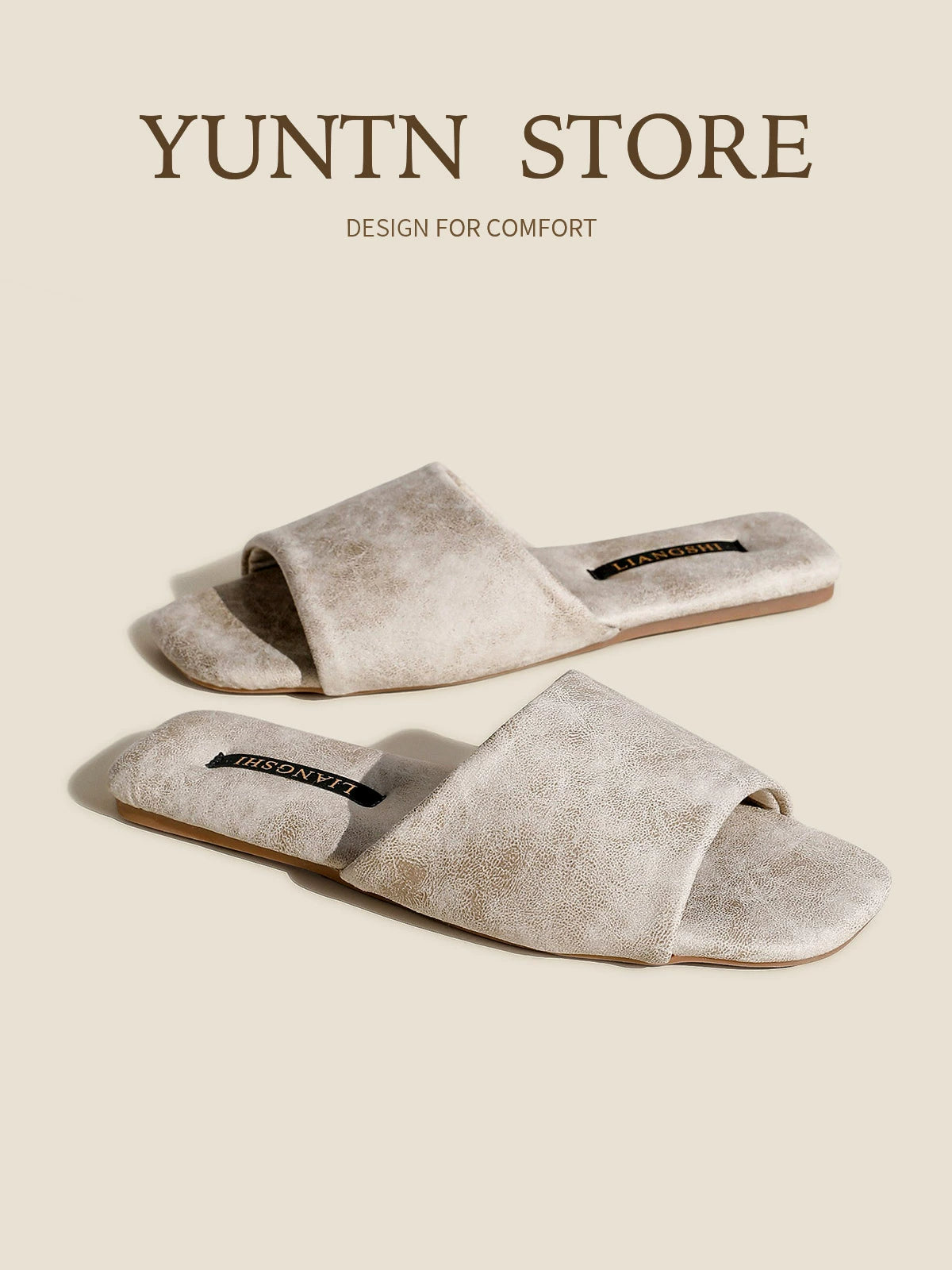 Skin-Feel Light Luxury Couple Slippers