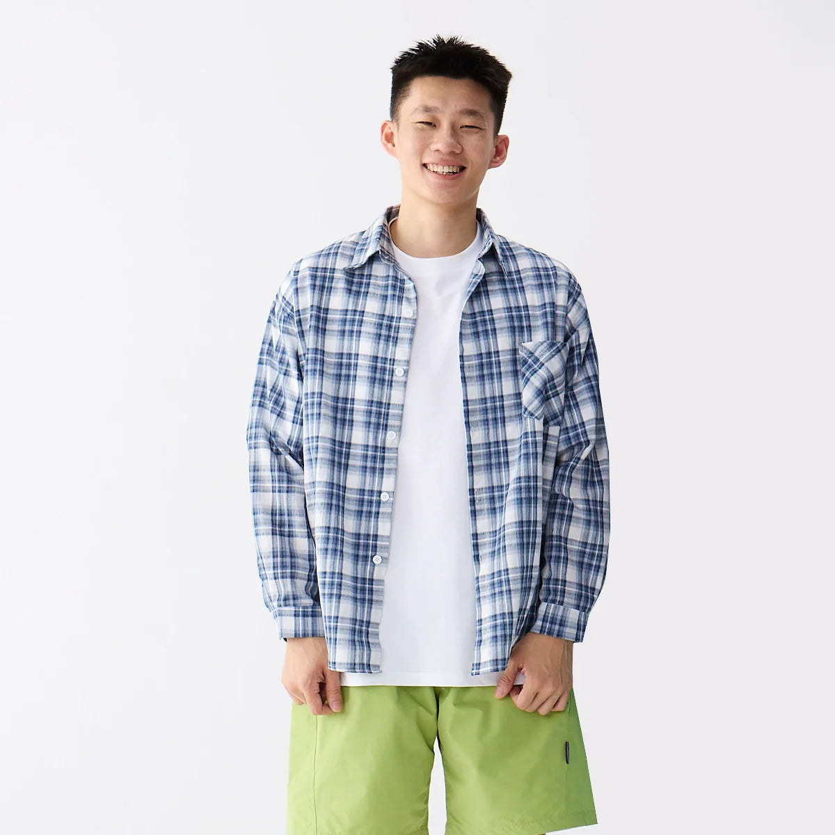 OWOX Loose Casual Checked Lapel Versatile Shirt