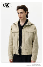 11KN Vintage Big Pocket Loose Lapel Jacket