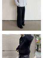 Anniehall Thickened Granular Fleece Air Fluffy Sweatpants