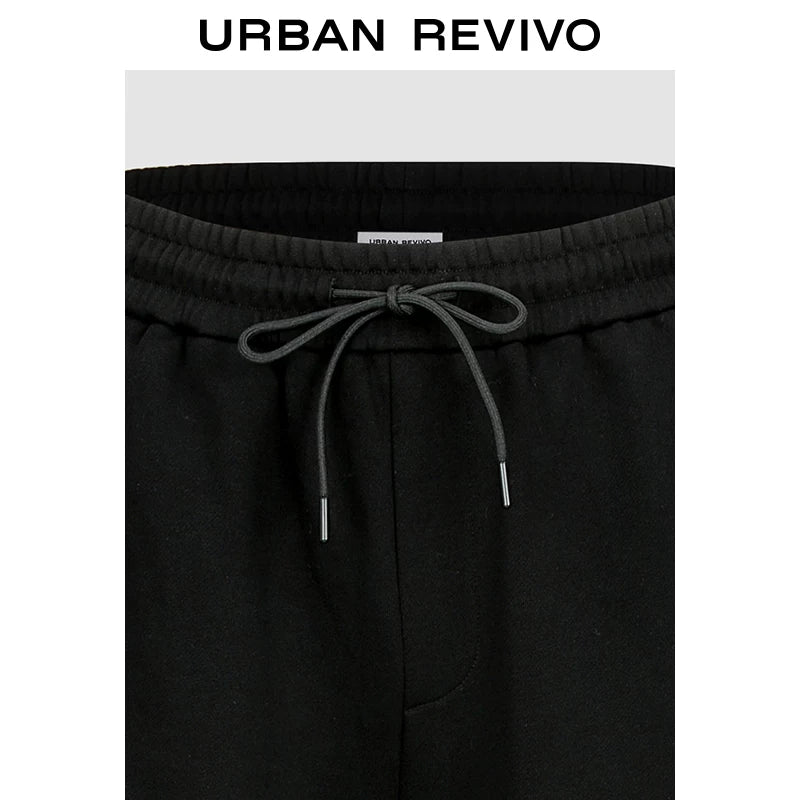 Urban Revivo Contrast Label Elastic Scimitar Pants