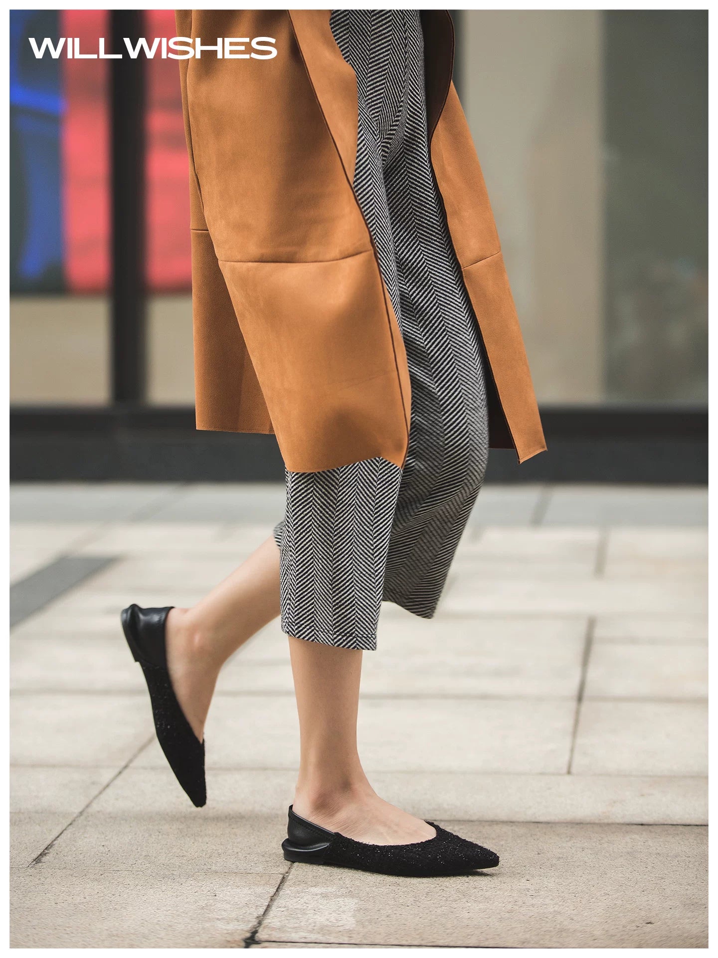 WILLWISHES Wang Ding Small Fragrance Braided Ballet Flat Shoes