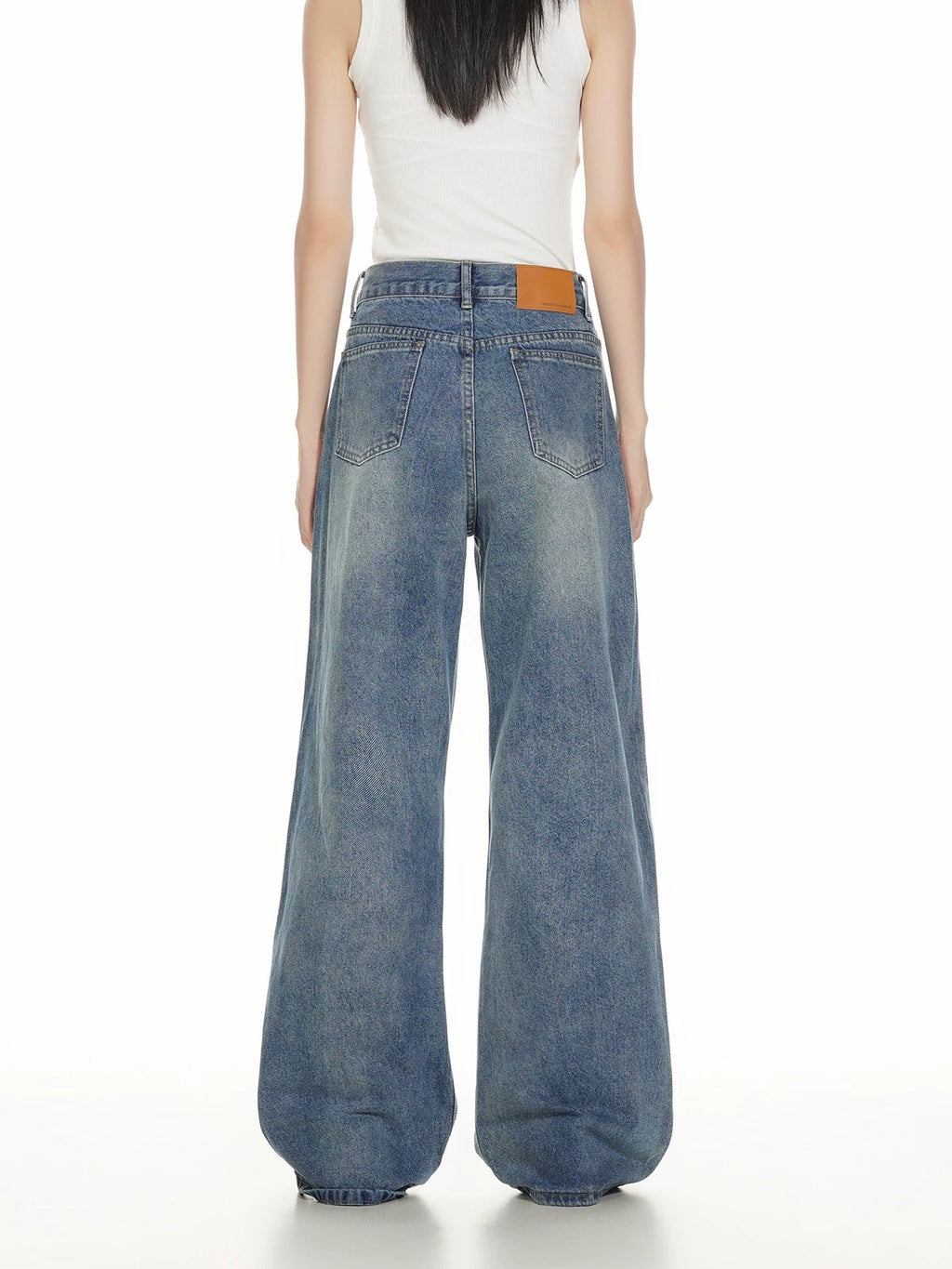 KKBBU Cleanfit Blue Slightly Flared Wide Leg Jeans