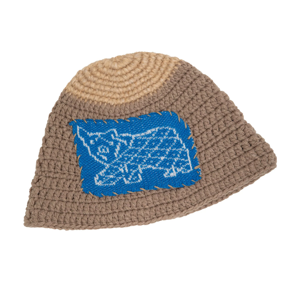 RHOMEHOUSE Hand Stitched Cloth Knitted Bucket Hat
