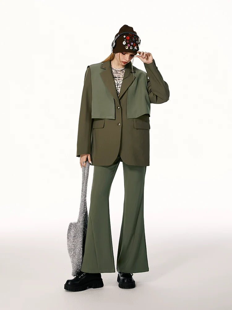 Imone Simple and Thin High-waisted Micro-pull Pants