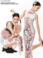 YEDM Retro Velvet Cheongsam Dress