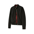 KREATE Contrasting Stand-up Collar Jacket