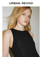 URBAN REVIVO Commuter Slim Skinny Sleeveless Dress