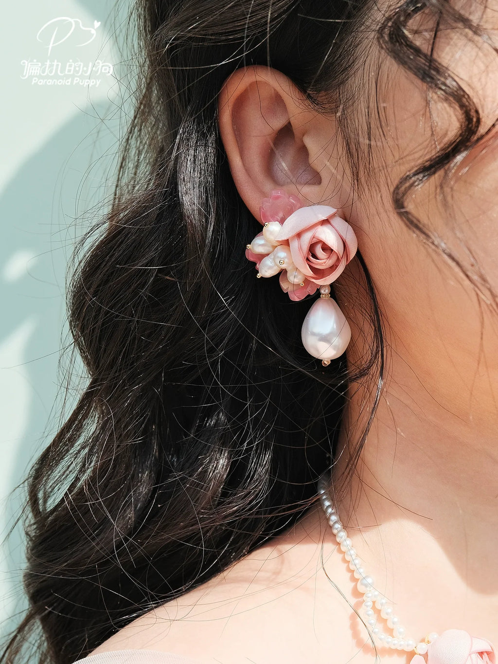 ParanoidP Flower Baroque Pearl Premium Earrings