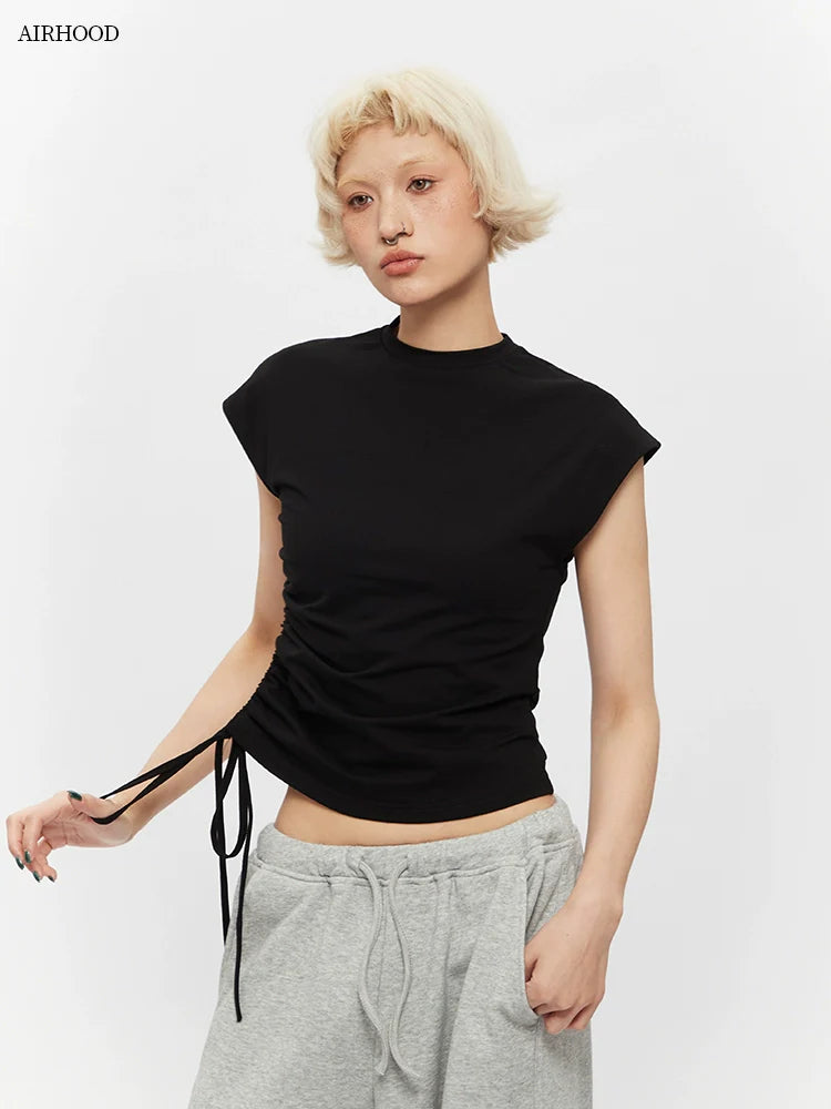 AIRHOOD Waist Front Shoulder Sleeveless Vest