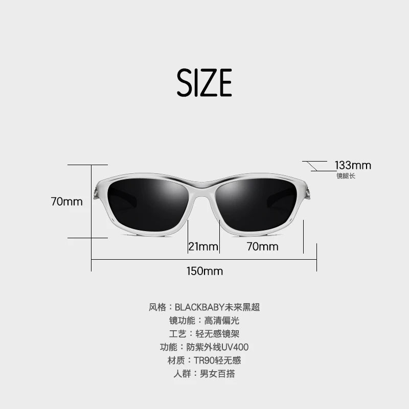 BLACKBABY Black Baoku Girl Y2K Sunglasses