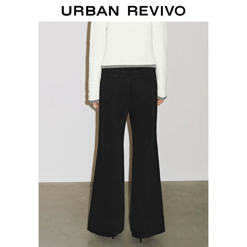 Urban Revivo Retro Pocket Flared Jeans