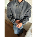 EME Old Dirty Dyed Stand-up Collar Thermal Jacket