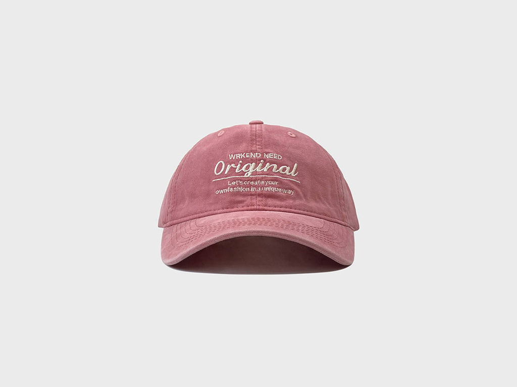 SONDER SHOP Washed Old Letter Baseball Cap
