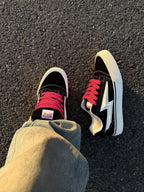 Black White Classic Fat Bread Lightning Afro Sneakers