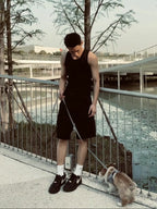 GTAL Threaded Bottom Shirt Sleeveless Tee