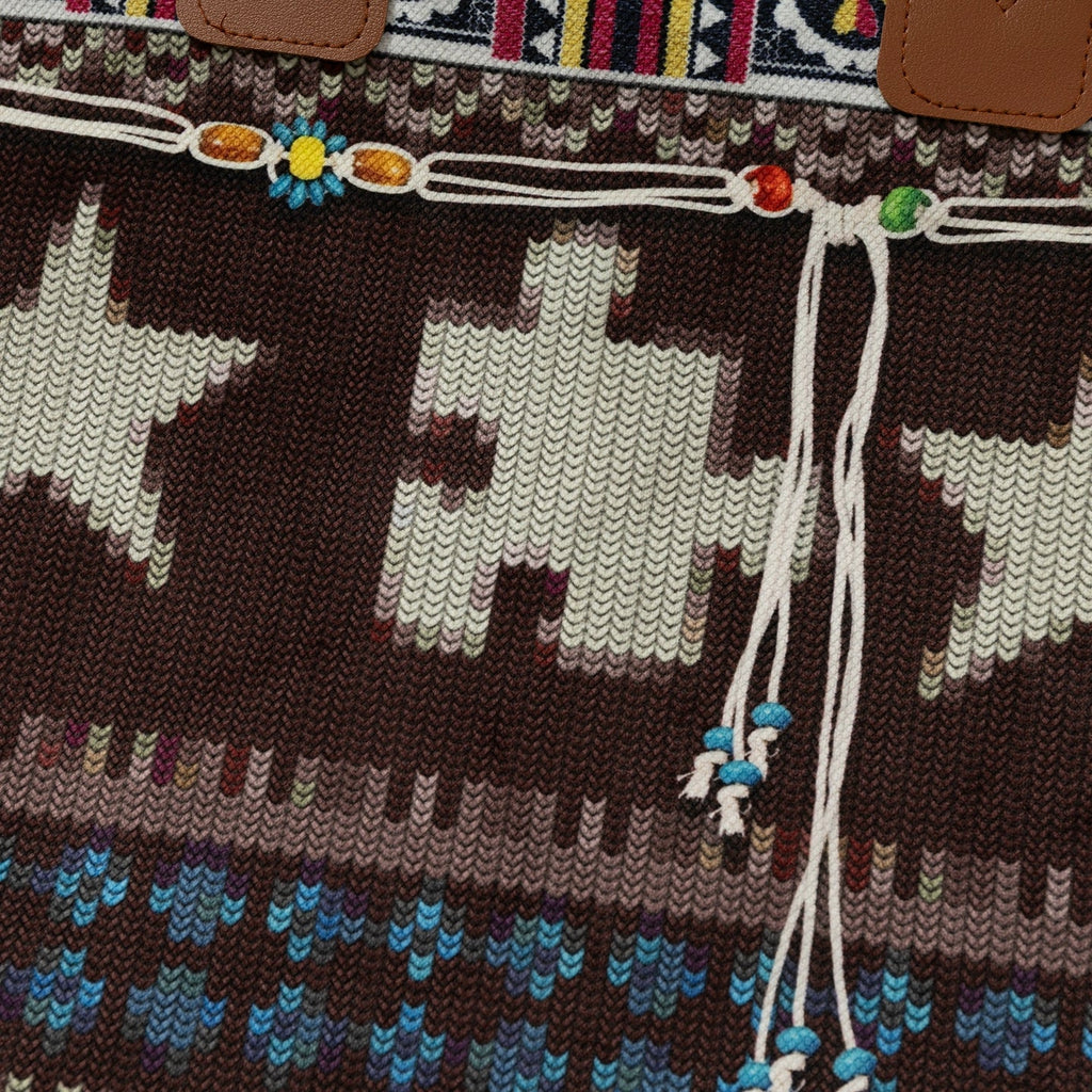 YADcrew Printing Wool Mechanism Crossbody Handbag