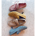 INTAO French Ballet Thick Heel Bow Shoes