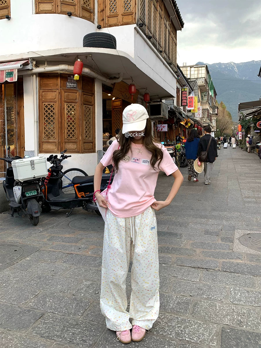 CCKOK Hand Painted Star Print Pants