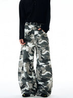 ISIETS Camouflage Wide Leg Overalls