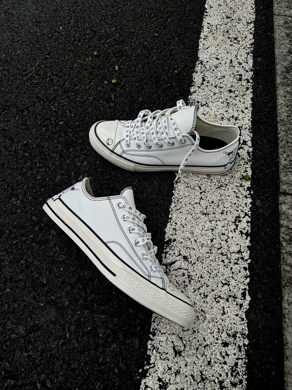 Noritake Co-Branded Hand-Painted Star Canvas Sneakers