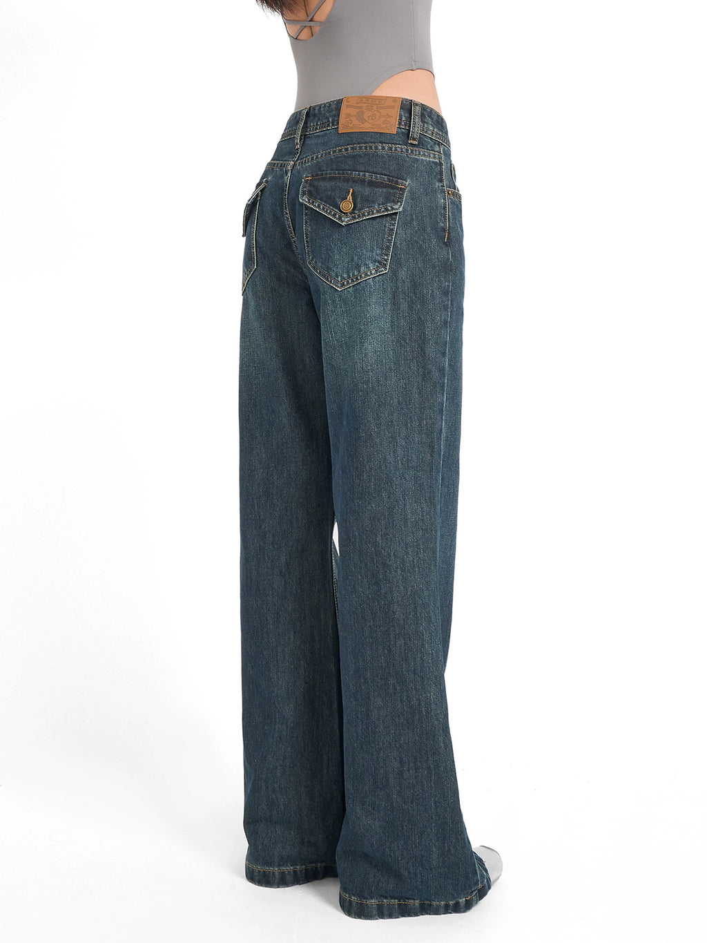 ABMY® Retro Bootcut Wide-Leg Jeans